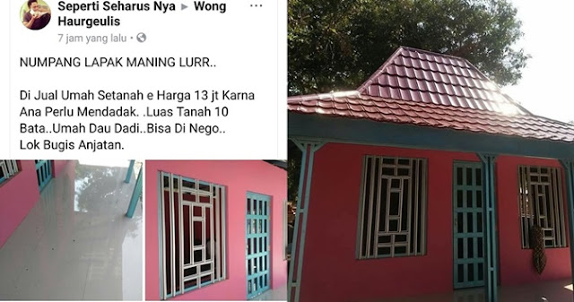 Rumah Rp. 13 Juta. Siapa Yang Mau Beli ??