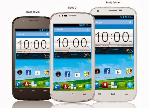 ZTE Blade Q Mini, ZTE Blade Q and ZTE Blade Q Maxi