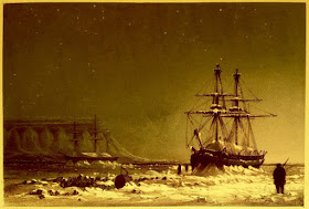 “Noon in Mid-Winter” by W. H. Brown from Ten coloured views taken during the Arctic expedition of Her Majesty’s ships ‘Enterprise’ and ‘Investigator,