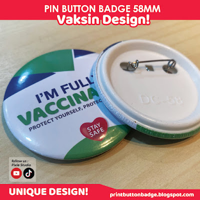 Button Badge Vaccine