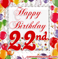 twenty second birthday wishes