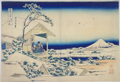 Ukiyo-e. Blått pigment. Hokusai.