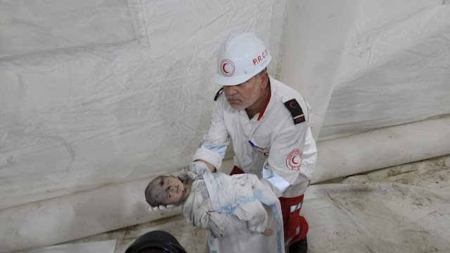 A baby killed in an Israeli airstrike in Gaza