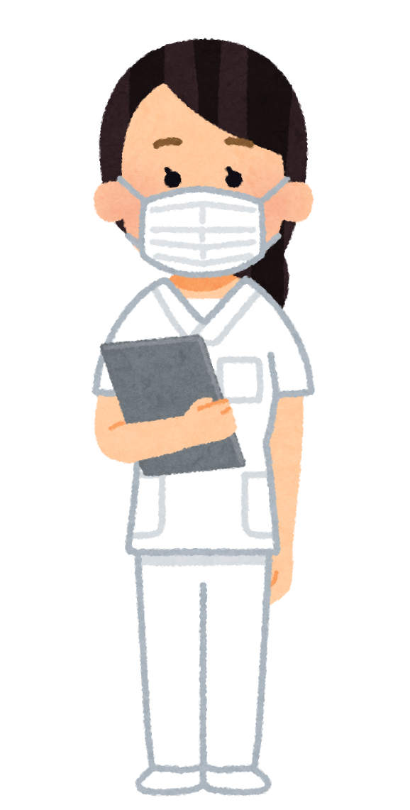 いろいろなスクラブを着た医療従事者のイラスト 女性 かわいいフリー素材集 いらすとや