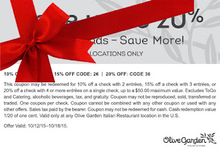 Free Printable Olive Garden Coupons