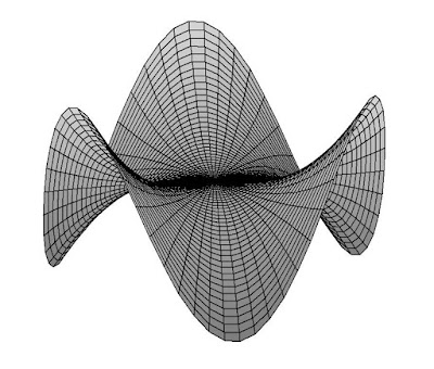 Saddle - Drawn in WINPLOT by Greg Vanderlaan