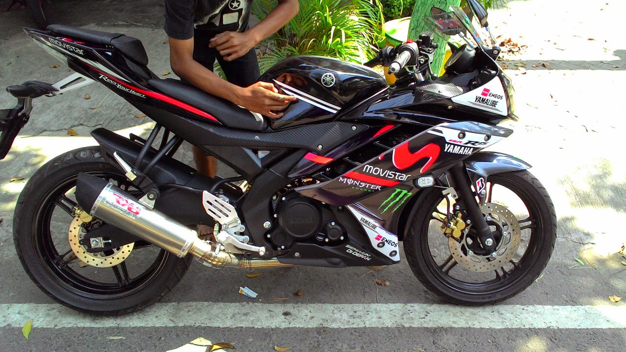 Foto Modifikasi Yamaha Byson R15 Full Fairing Mirip R15 Gambarapago