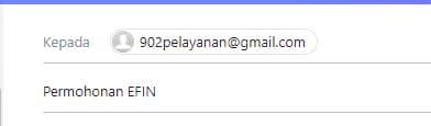 buat efin online via email