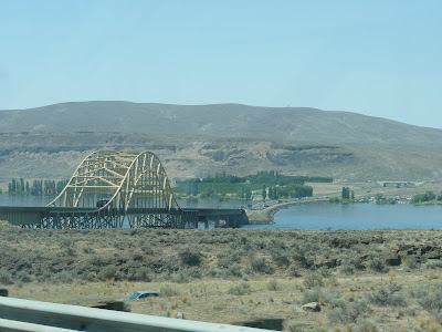 floating bridge over the Columbia