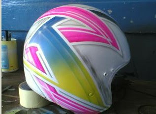 HELMET MOTORCYCLE AIR BRUSH