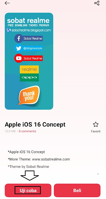 Menerapkan Themes Apple iOS 16 Concept