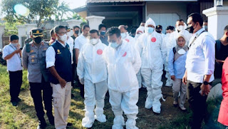 Menanggulangi Penyebaran Virus PMK, Menteri Peternakan Kunjungi Peternakan Sapi di Jatinangor Sumedang. 