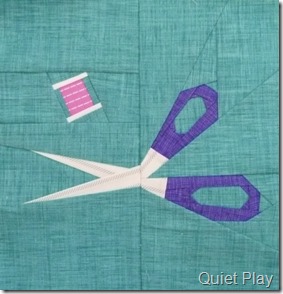 And Sew On April block