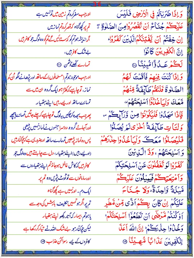 Surah An Nisa  with Urdu Translation,Quran,Quran with Urdu Translation,Surah An Nisa with Urdu Translation Page 2,