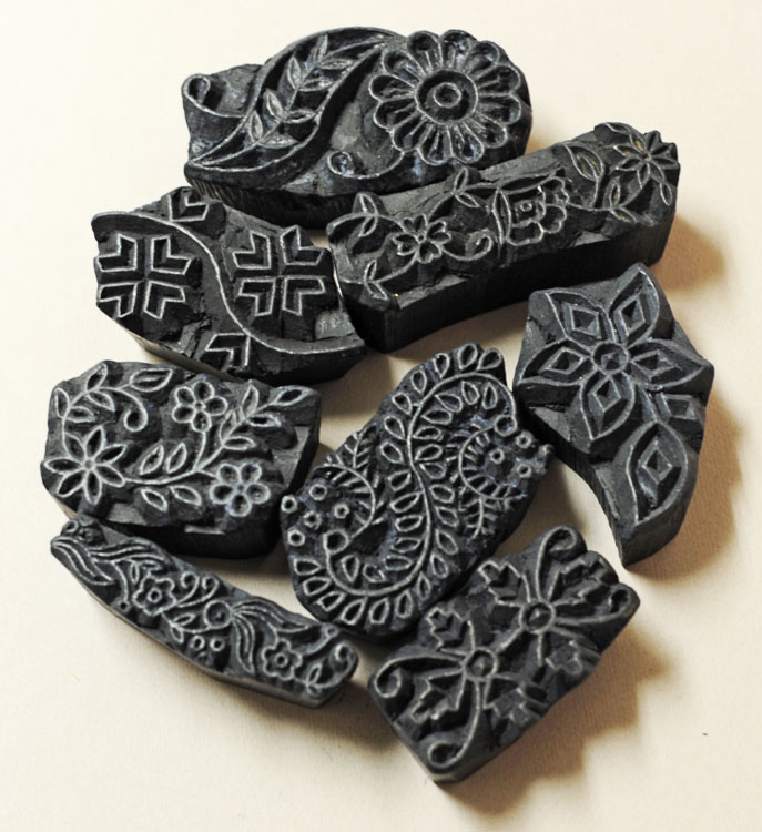 Traditionally, these were created to stamp designs onto textiles but 