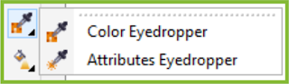 Eyedropper Tool Flyout CorelDRAW X7