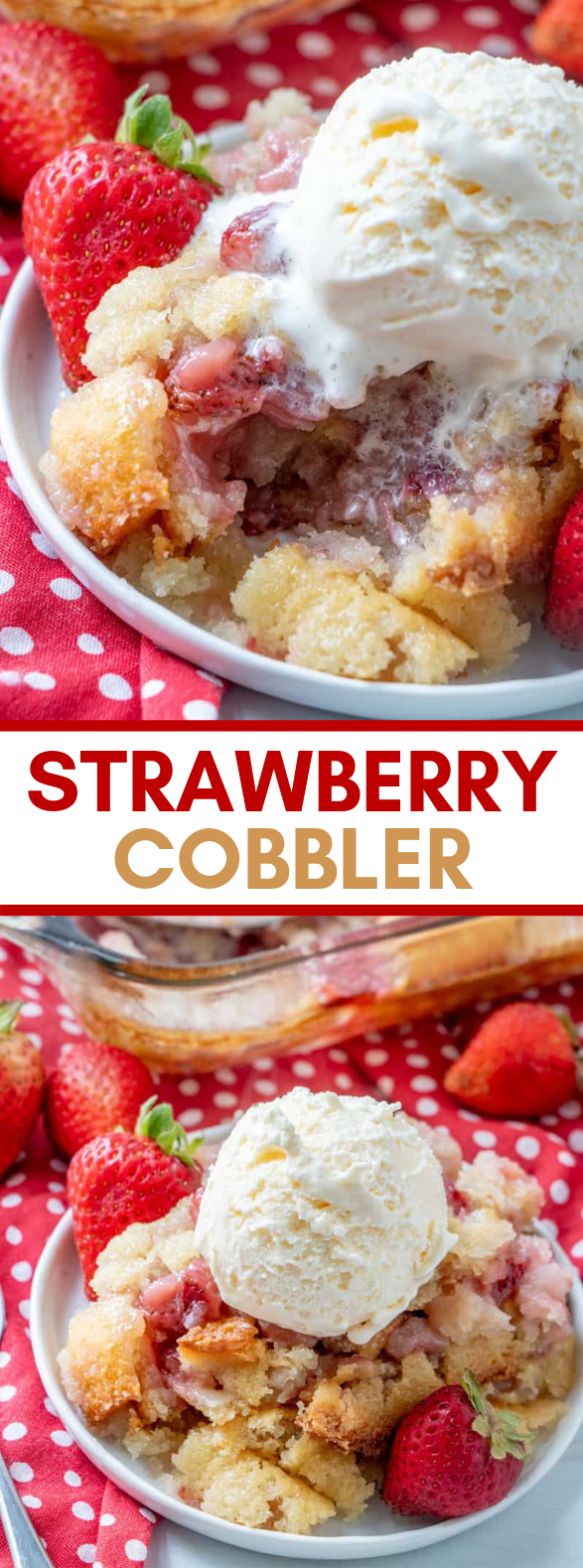 STRAWBERRY COBBLER #desserts #sweets