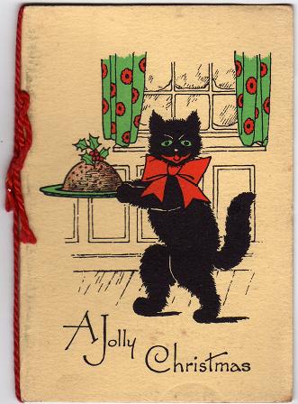 Antique Postcards on Vintage Postcard Advent Calendar   Christmas Day   25th December
