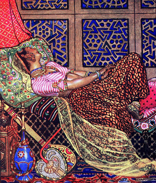 a Byam Shaw illustration from The Garden of Kama