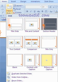 Membuat presentasi PowerPoint sanggup mulai presentasi gres yang kosong dari slide Cara Membuat Presentasi  dengan PowerPoint 2007