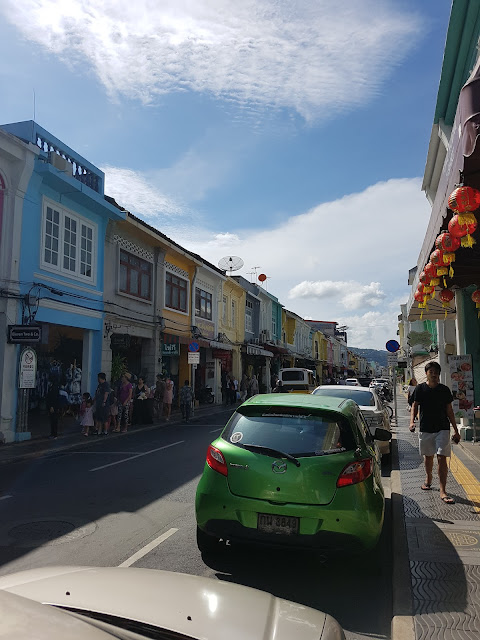 thailand, phuket, old town, thalang road