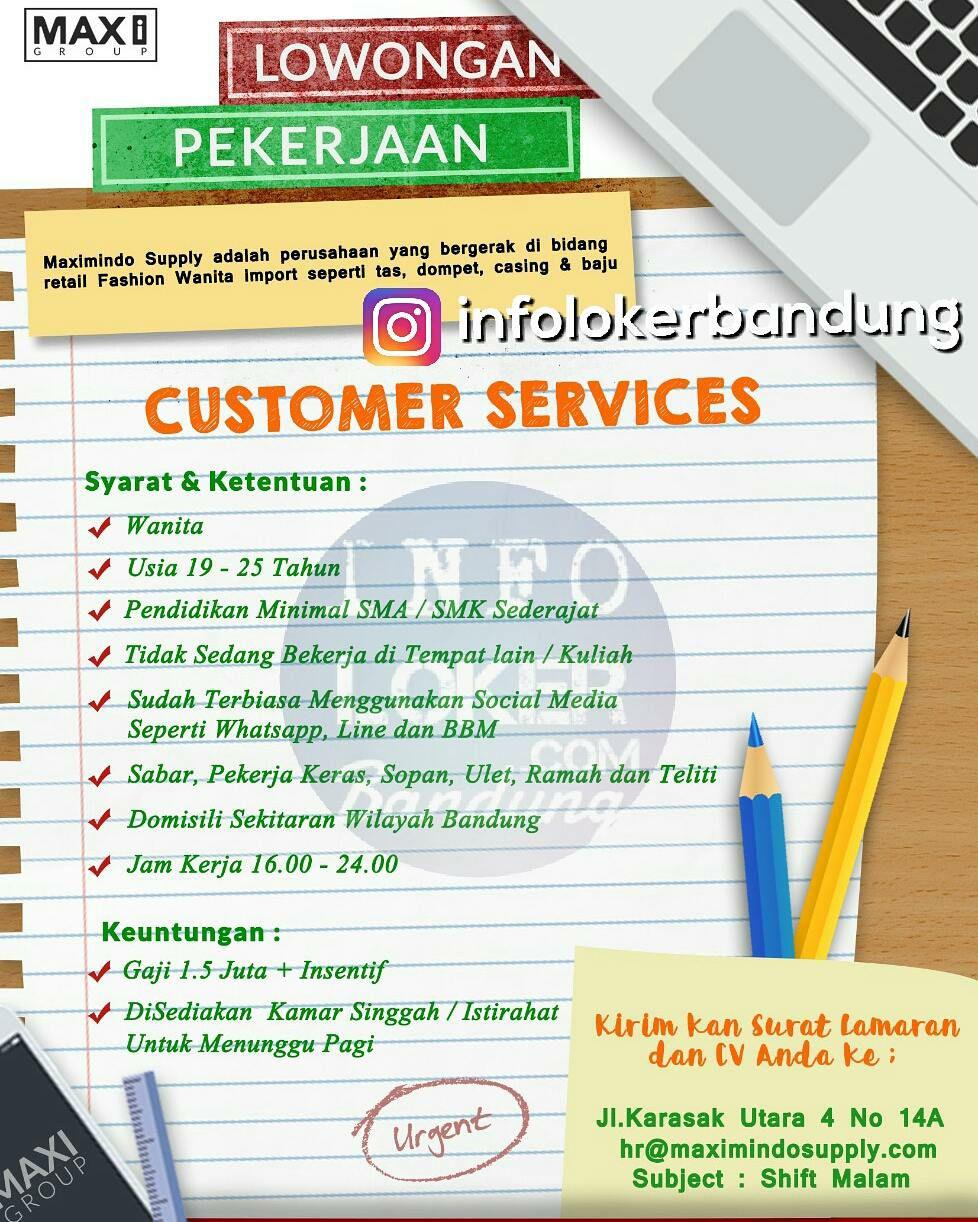 Lowongan Kerja Customer Service Online Maxi Grup September 2017