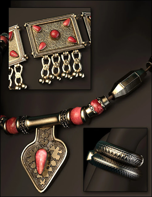 Discover the Mystique: Desert Witch Jewelry Trove Bundle for Genesis 9