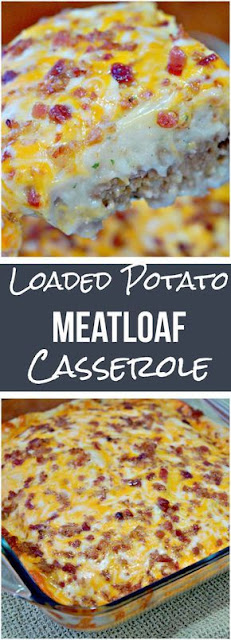Loaded Potato & Meatloaf Casserole