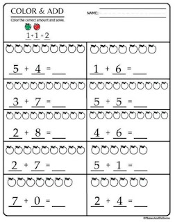 شيتات ماث math متنوعة على الجمع addition