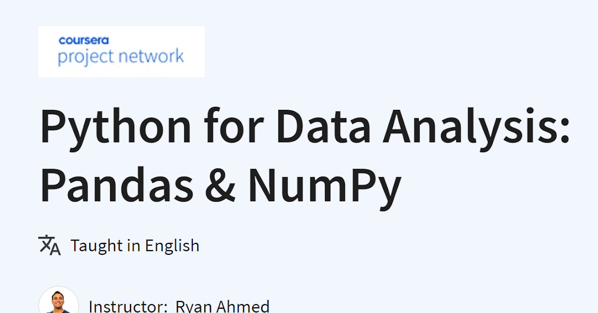 Python for Data Analysis: Pandas & NumPy ~ Computer Languages (clcoding)