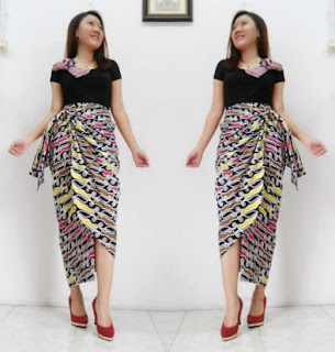 rok batik lilit panjang model terbaru