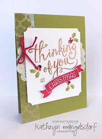 Stampin' Up! Hostess Set, Time of Year, Christmas Card created by Kathryn Mangelsdorf