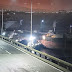 Vídeo impressionante flagra momento em que navio à deriva bate na Ponte Rio-Niterói