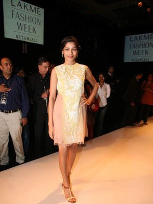 Freida Pinto at at LFW 2010