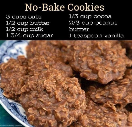 Peanut Butter - No Baking Cookies