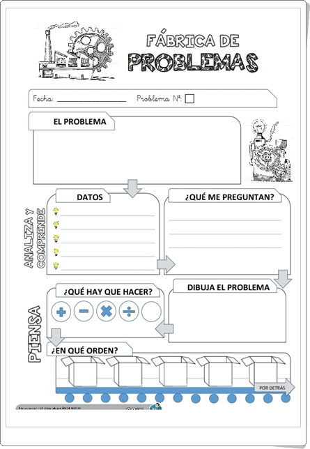 "Fábrica de Problemas" (Fichas Modelo para la Resolución de Problemas de Primaria)