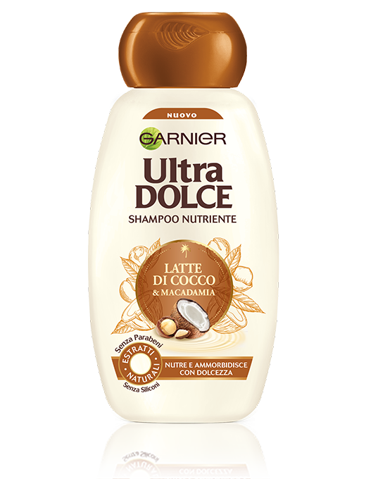 Ultra Dolce Garnier Latte di cocco e macadamia *shampoo nutriente e maschera generosa 3 in 1* pareri ed inci