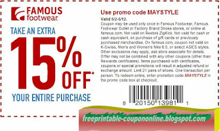 Free Printable Famous Footwear Coupons