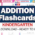 ADDITION FLASHCARDS for KINDERGARTEN (Free Download)