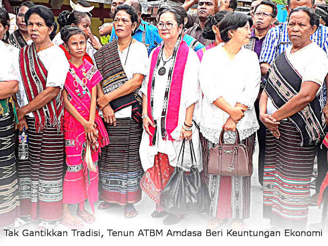 Tak Gantikan Tradisi, Tenun ATBM Amdasa Beri Keuntungan Ekonomi