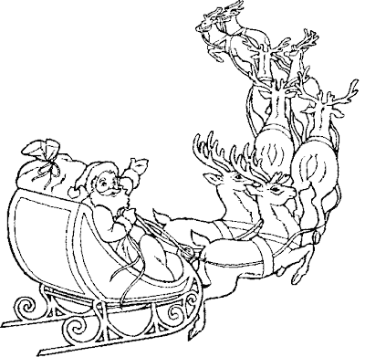 Coloring Pages Santa