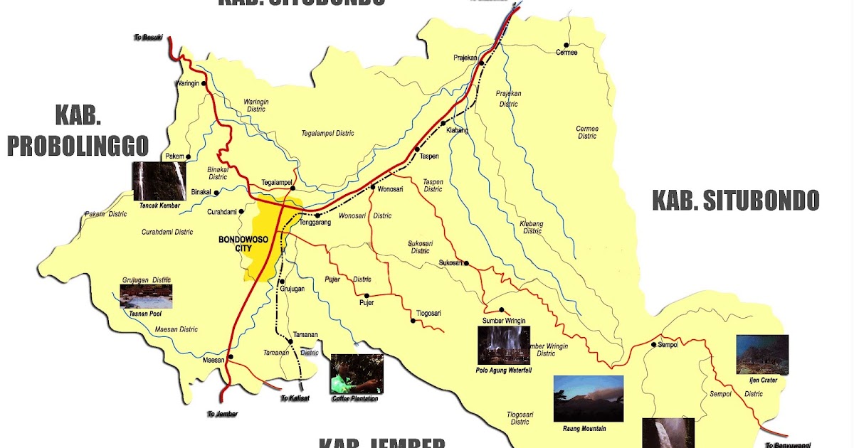  Peta  Kabupaten Bondowoso Jawa  Timur  Sejarah and World Maps