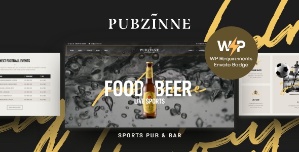 Sports Bar Responsive Website Template