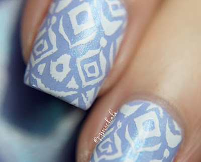 Blue-Eyed Girl Lacquer | Ikat Stamping