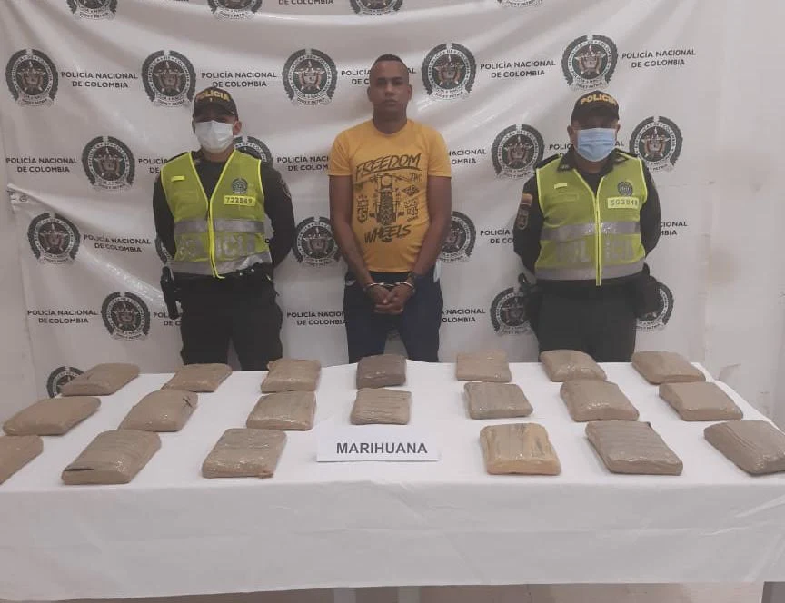 hoyennoticia.com, Con 10 kilos de marihuana cayó jíbaro en Riohacha