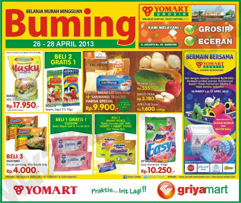 Katalog Promosi Yomart dan Griyamart (26  -28 April 2013)