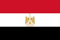 Logo Gambar Bendera Negara Mesir PNG JPG ukuran 200 px