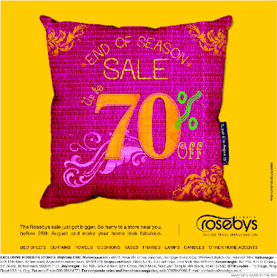 End of Season Sale up to 50% in Rosebys at Bengaluru