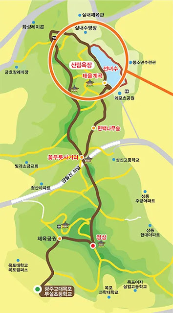 전라남도-둘레길-양을산둘레길-경로-지도