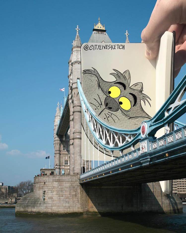 Artist Merges Cartoon Characters with the Real World, and the Results are Epic